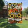 Fall Sweet Fall Pumpkin Sunflower Garden Flag - 12x18 Garden Flag