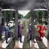 Joker Beatles Abbey Road Parody Joker Tumbler PNG, 20oz Skinny Tumbler PNG