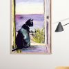 Matisse Open Window Cat Poster Print, Digital Poster Wall Art