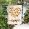 Thanksgiving Thankful Fall Leaves Garden Flag - 12x18 Garden Flag