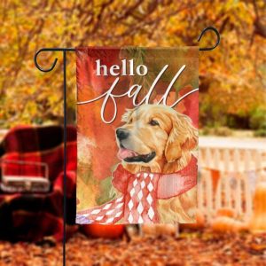 Thanksgiving Retriever Fall Garden Flag - 12x18 Garden Flag