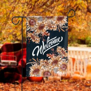 Thanksgiving Sunflower Garden Flag - 12x18 Garden Flag