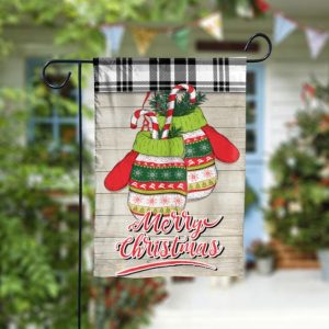 Christmas Gloves Garden Flag - 12x18 Garden Flag