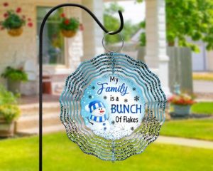 My Family Is A Bunch Of Flakes Wind Spinner PNG File