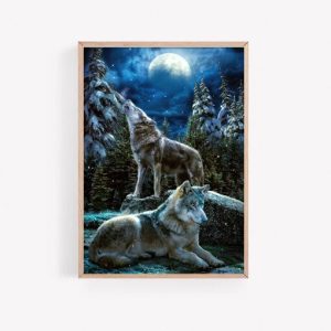 Night Wolf Poster Print
