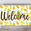Welcome Pineapple Front Porch Decor Doormat for The Entrance Way