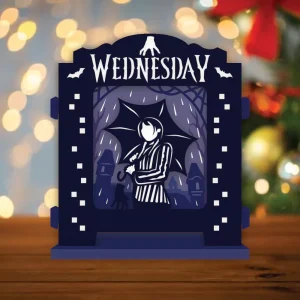 Wednesday Addams - Pop-up Light Box File - Cricut File