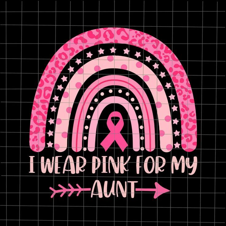 I Wear Pink For My Aunt Svg, Breast Cancer Pink Rainbow Leopard Svg I Wear Pink For My Aunt Svg, Breast Cancer Pink Rainbow Leopard Svg