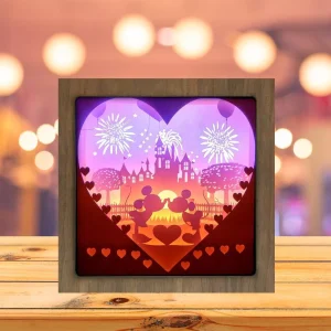 Mickey Mouse 3D Paper Cut Light Box Template