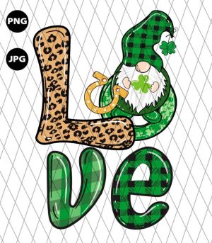 St Patrick Day Gnome Love Png