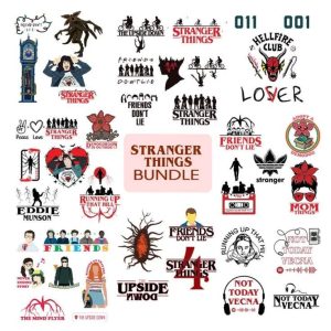 Stranger Things Bundle – Cricut File – Svg, Png, Dxf, Eps