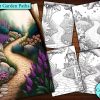 10 Flower Garden Paths Coloring Page