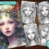 10 Forest Garden Beauty Coloring Page