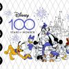 100 Years Of Wonder Mickey Minnie 2023 Svg 100th Anniversary 3