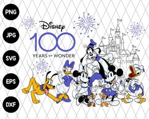 100 Years Of Wonder Mickey Minnie 2023 Svg 100th Anniversary 3
