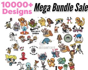 10000 Cartoon Embroidery Designs