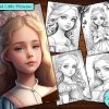 12 Beautiful Little Princess Coloring Page