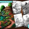 12 Gardens Around The World Coloring Page