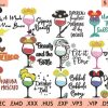 12 Princess Drinks Embroidery Machine Design