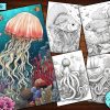 12 Sea Life Coloring Page
