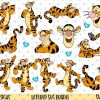 12pcs Tigger SVG Bundle, Disney Svg