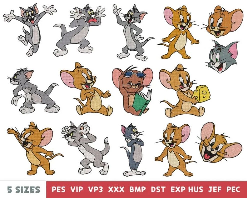 15 Popular Cartoon Embroidery Designs 15 Popular Cartoon Embroidery Designs