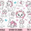 24pcs Marie SVG Bundle, Marie Cat svg