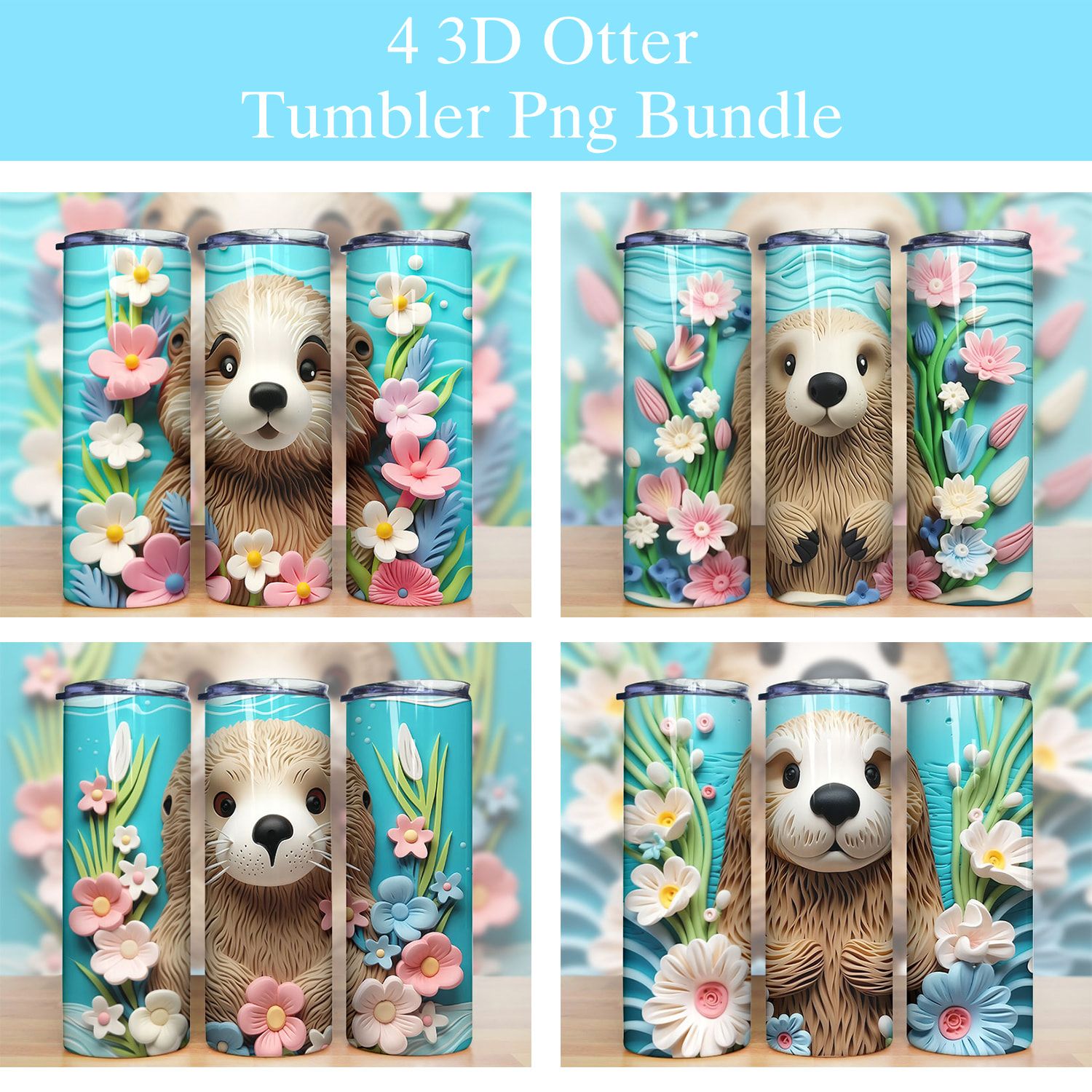 3d Baby Sea Otter Tumbler Png 3d Baby Sea Otter Tumbler Png