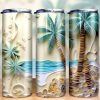 3d Beach Scene Tumbler Png