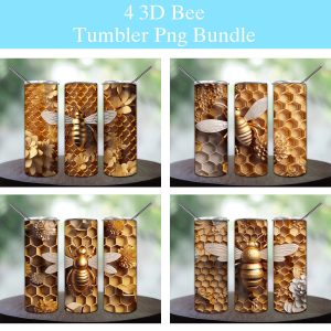 3d Bee Honeycomb Tumbler Png