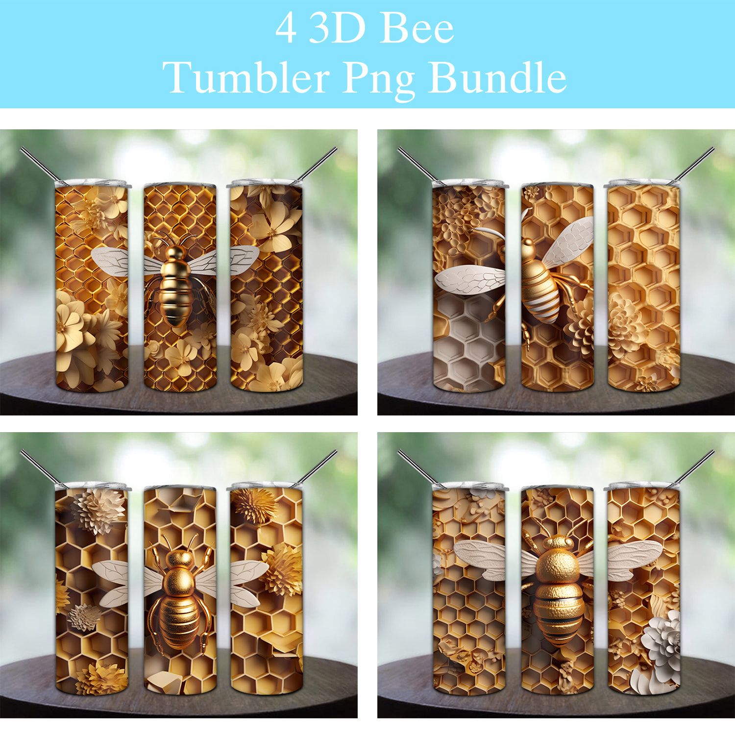 3d Bee Honeycomb Tumbler Png 3d Bee Honeycomb Tumbler Png