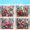 3d Berry Floral Tumbler Png 2
