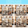 3d Boho Seashells Tumbler Png