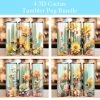 3d Cactus Flowers Tumbler Png