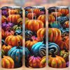 3d Colorful Pumpkins Tumbler Png