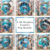3d Dolphin Ocean Beach Tumbler Png
