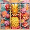 3d Exotic Pineapple Tumbler Png