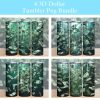 3d Floating Dollar Bills Tumbler Png