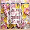 3d Floral Sarcastic Quote Tumbler Png 2