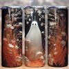 3d Ghost Floral Tumbler Png