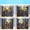3d Halloween Haunted House Tumbler Png