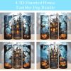 3d Halloween Haunted House Tumbler Png 2