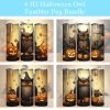 3d Halloween Owl Tumbler Png