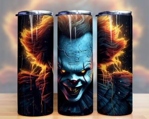 3d Horror Character Pennywise Tumbler Png