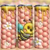 3d Inflated Bee Tumbler Png