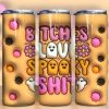 3d Inflated Bitches Love Spooky Shit Tumbler Png