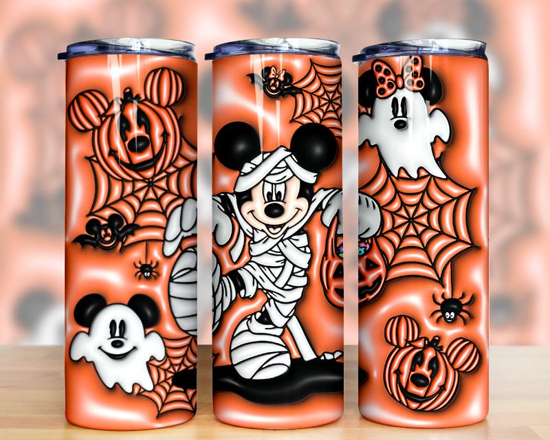 3d Inflated Cartoon Character Mickey Halloween Tumbler Png 3d Inflated Cartoon Character Mickey Halloween Tumbler Png