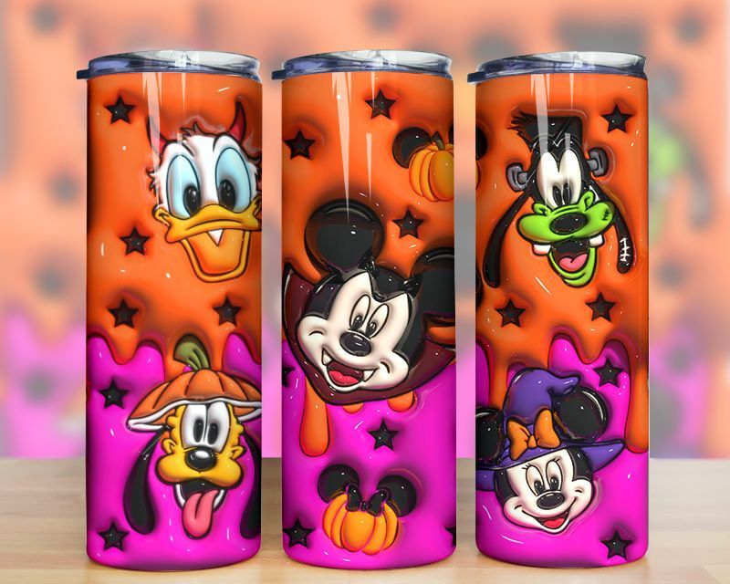 3d Inflated Cartoon Halloween Mickey Friends Tumbler Png 3d Inflated Cartoon Halloween Mickey Friends Tumbler Png