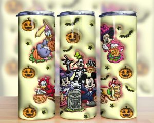 3d Inflated Cartoon Halloween Mickey Tumbler Png
