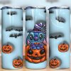 3d Inflated Cartoon Stitch Pumpkin Tumbler Png